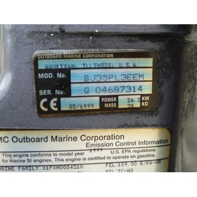 FOURREAU 25 - 35 CV 2T JOHNSON EVINRUDE