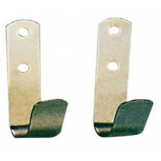 PAIRE DE CROCHETS INOX POUR GAFFE DE BATEAU