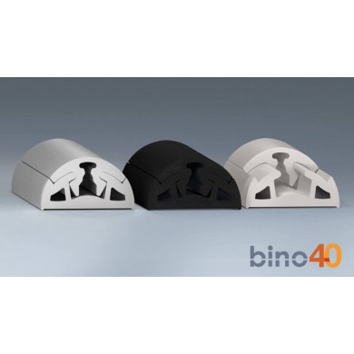 PROFILO PARABORDO PVC NOIR PROFILE RADIAL 40 MM - 16 M