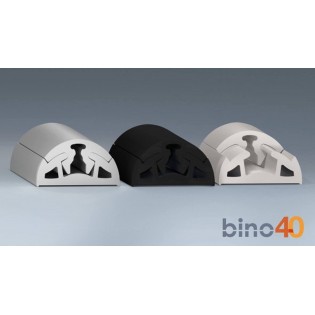 LISTON BINO PVC NOIR PROFILE 40 MM - 16 M