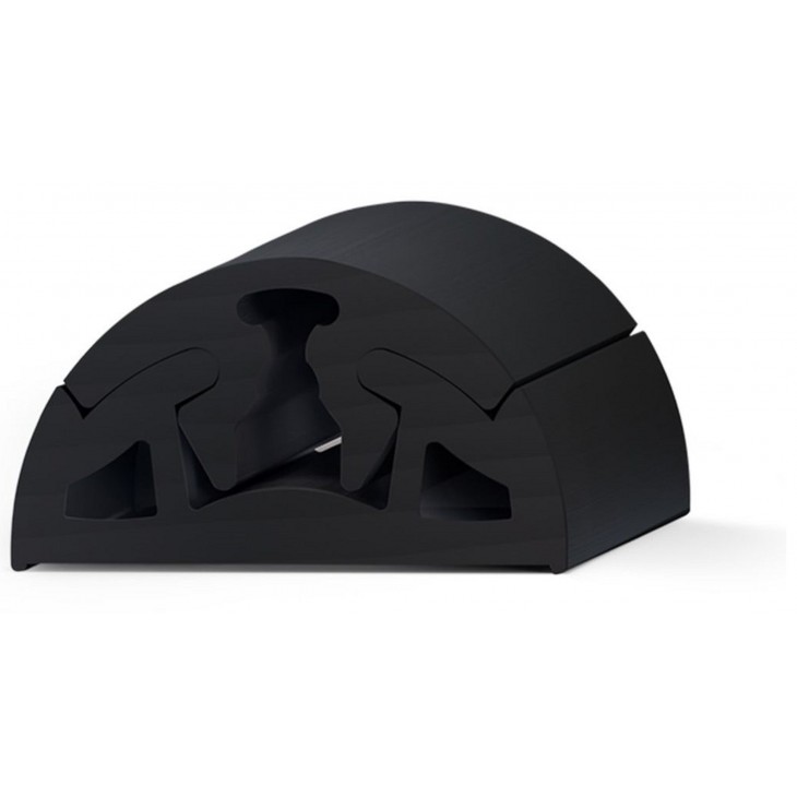 LISTON BINO PVC NOIR PROFILE 40 MM - 16 M