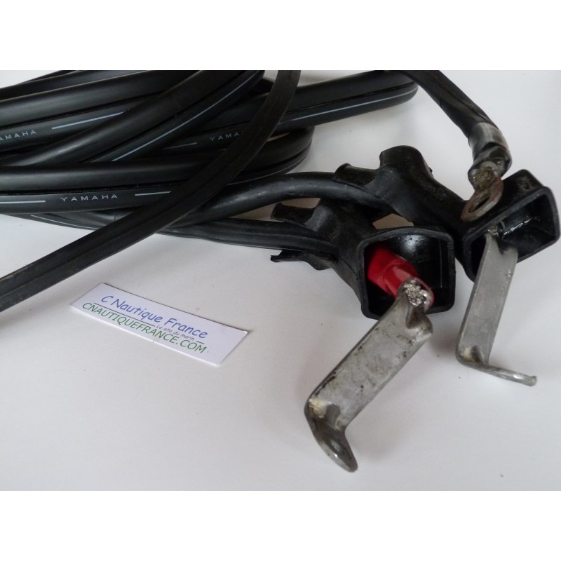 Câble Batterie Hors-Bord 2m Double – Compatible Parsun 15-85 CV – 12V DC Léger & Sécurisé Avec Fusible