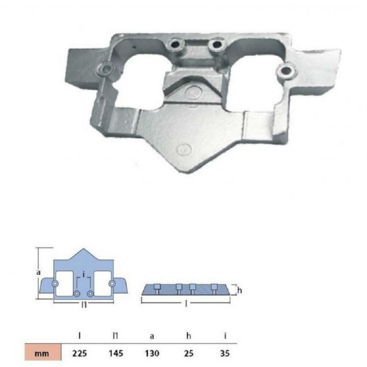 ANODO IN ZINCO PER YAMAHA HYDRA DRIVE