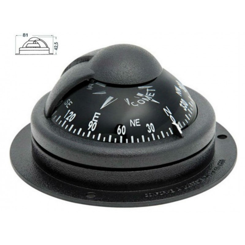 COMET Black Compass 2''1/2 Ø 80 mm x 50 mm