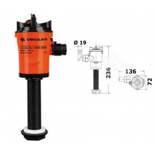 FISH LIVEWELL AERATION PUMP - INLINE PARTITION