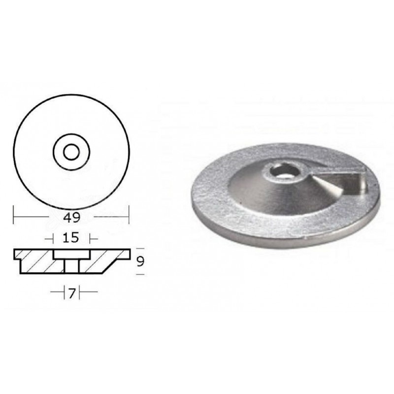 DT8 - DT15 ANODE POUR 8 - 15 CV SUZUKI