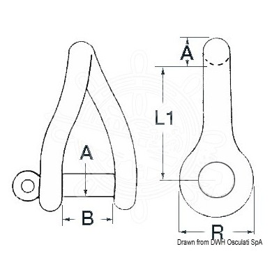 MINIGLIA IN ACCIAIO INOX TORSIONATA