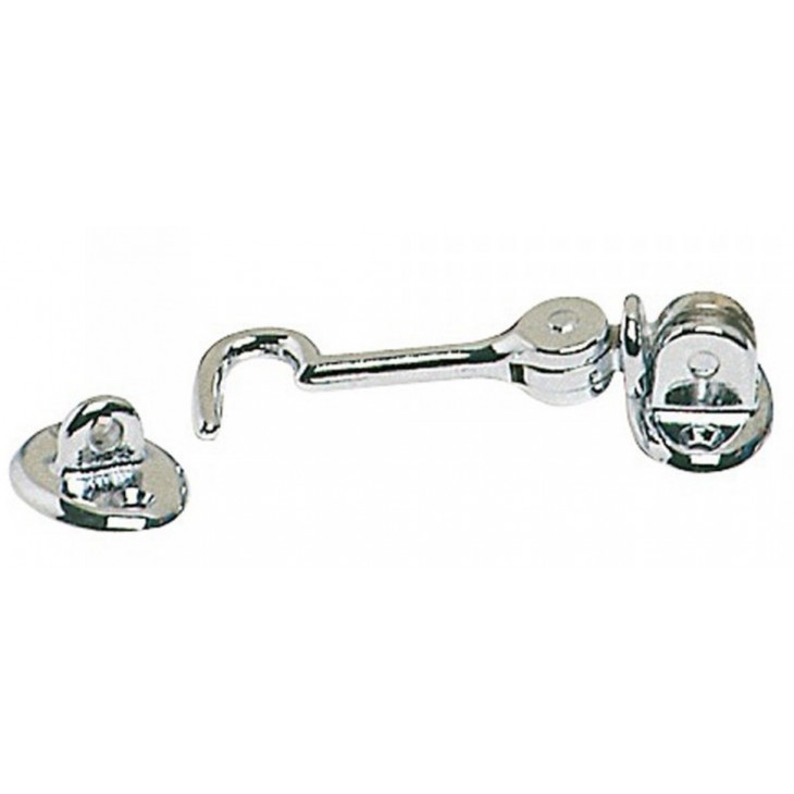 Articulated Door Hook in Chrome Brass