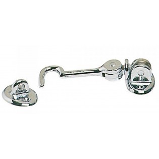 Articulated Door Hook in Chrome Brass