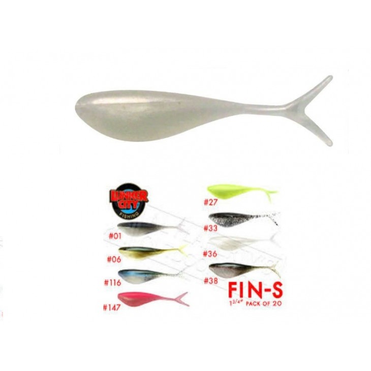 1.75" - FIN'S SHAD - ALBINO SHAD
