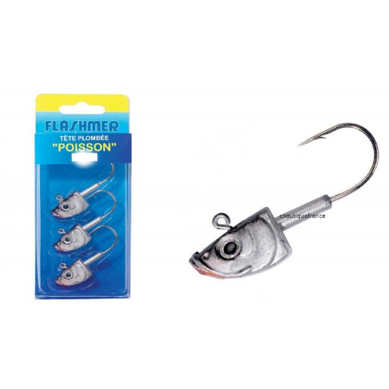 BLISTER OF 3 PAINTED "FISH" JIGHEADS