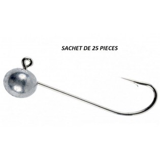 10 GR TESTA PIOMBO TONDA GAMBO CORTO - CONFEZIONE DA 25