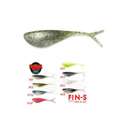 1.75" - FIN'S SHAD -  CHARTREUSE ICE
