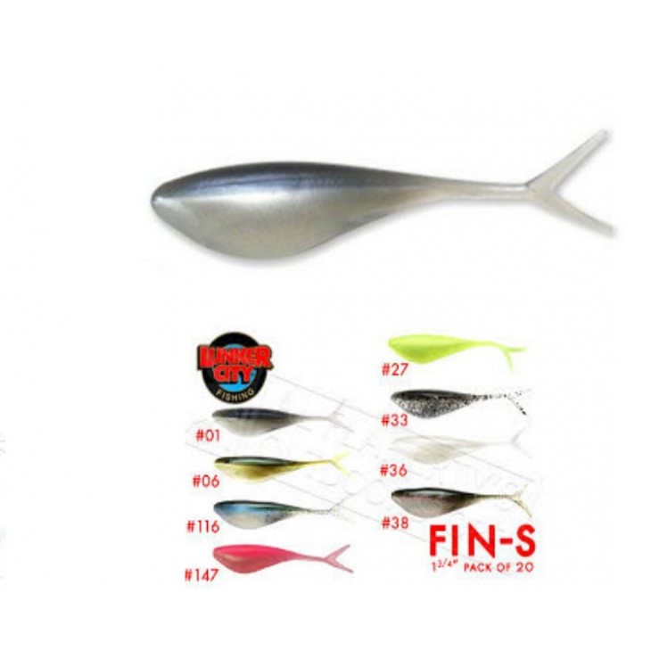1.75" - FIN'S SHAD - ALBINO SHAD