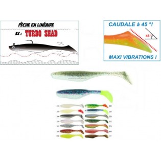 ELECTRIC SHAD - TURBO SHAD 10 CM - 4" leurre bass assassin