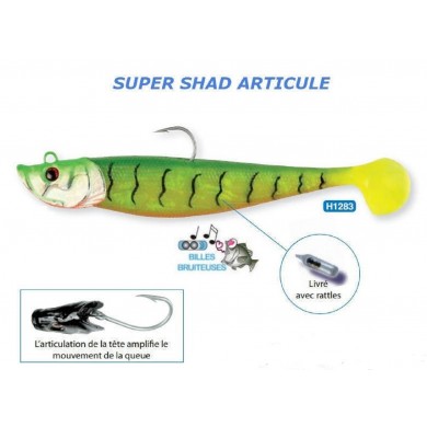 10 cm 37 g Super Shad Articulated Flashmer Tri Fluo H1283