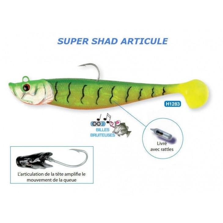 Super Shad Articolato Flashmer TRI FLUO H1283