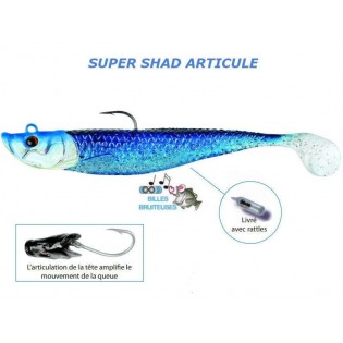15 cm 95 g Super Shad Articulated Flashmer Pearl Blue