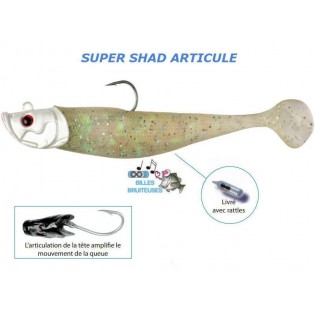 15 cm 95 g Super Shad Articulated Flashmer White