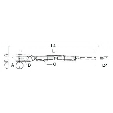 Articulated chain stopper and crimping ferrule