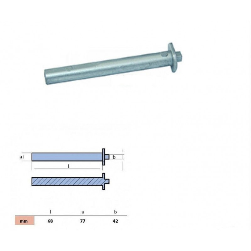ANODO IN ZINCO PER BLOCCO MOTORE YAMAHA 61A