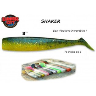 Lunker City Shaker 8 / 20cm / 3 pcs per pack / leurres souples