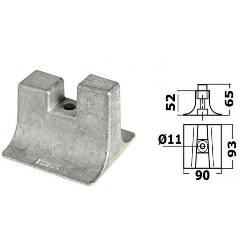 F300 F350 ANODO ALLU PER PIEDE DI MOTORE YAMAHA 6AW