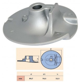 ANODE PLAQUE EMBASE 200 - 350 CV 4T 6AW F200 F350 YAMAHA