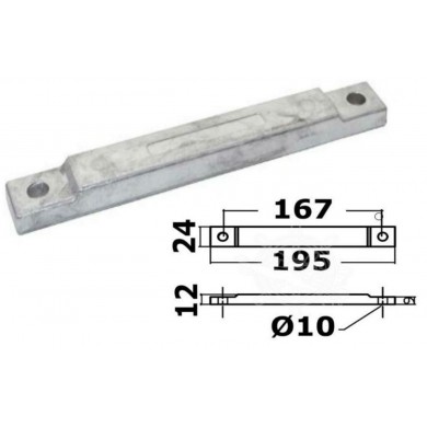 ANODE BARREAU POUR MERCURY VERADO