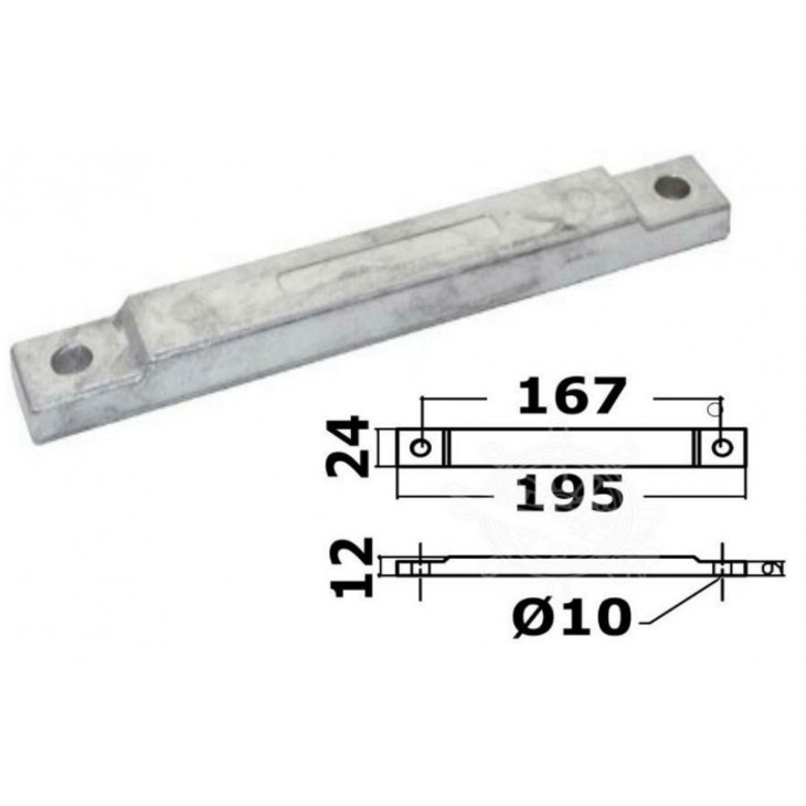 ANODE BARREAU POUR MERCURY VERADO