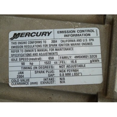 75 - 200 HP Vapor séparator  MERCURY