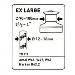 90 - 100 mm Wincheur Barton pour cordage 12 - 16 mm