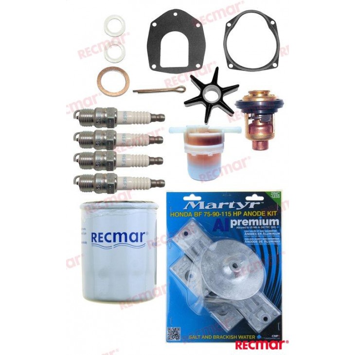 BF75A BF90A KIT REVISION POUR 75 - 90 CV 4T HONDA ZW0 ZW1