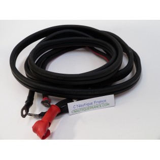 PAIRE CABLES BATTERIE - DEMARREUR MOTEUR HORS-BORD