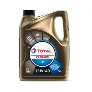 HUILE POUR MOTEUR 4 TEMPS ESSENCE ET DIESEL TOTAL CAPRANO TDI 15W-40
