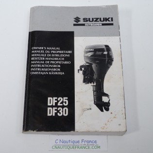 OWNER'S MANUAL 25 - 30 HP 4S SUZUKI 89J DF25 DF30