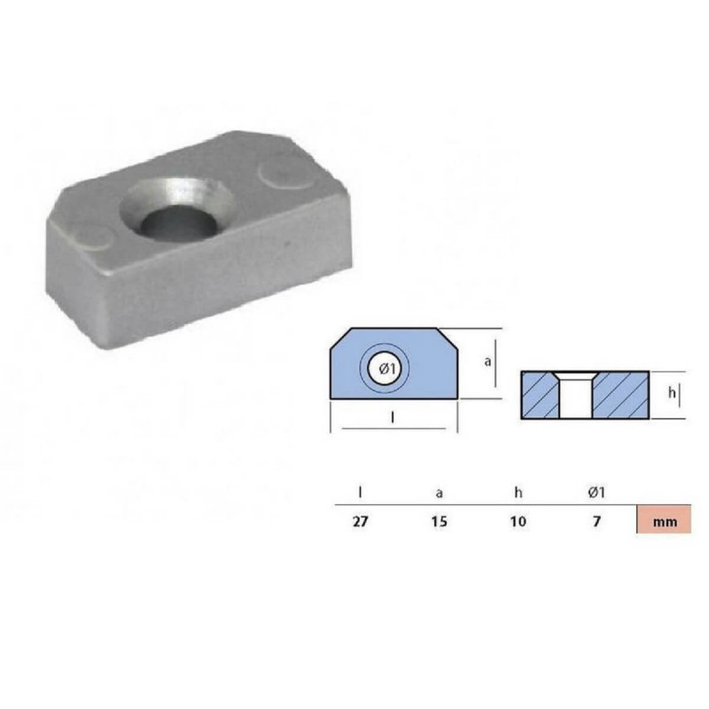 ANODE BLOC MOTEUR HORS-BORD YAMAHA 63P-11325
