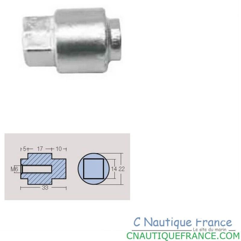 ANODE POUR BLOC MOTEUR YAMAHA