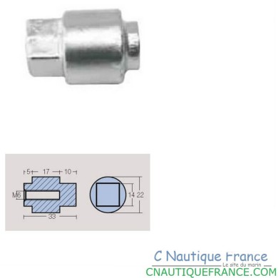 ANODE FOR CRANKCASE MOTEUR YAMAHA