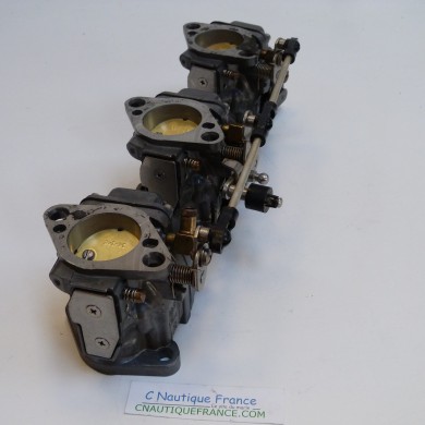 Rampe de carburateurs moteur 90 CV 2T MERCURY MARINER 90LPTO