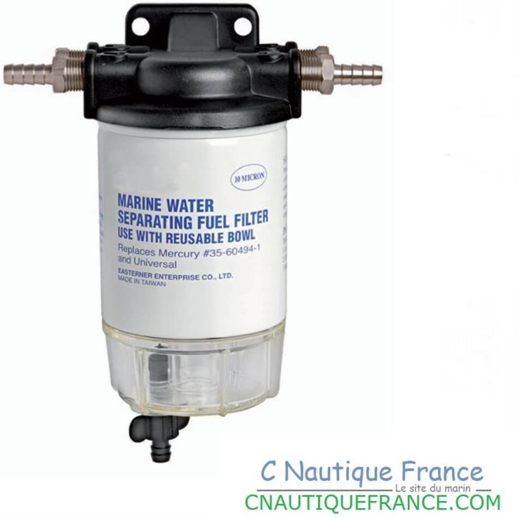 FILTRE ESSENCE BATEAU AVEC DECANTEUR TRANSPARANT 193 L/H