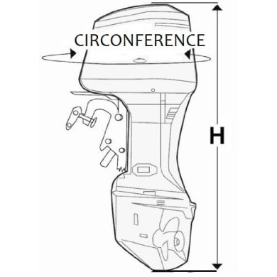 3.5 - 6 HP FULL OUTBOARD MOTOR COVER