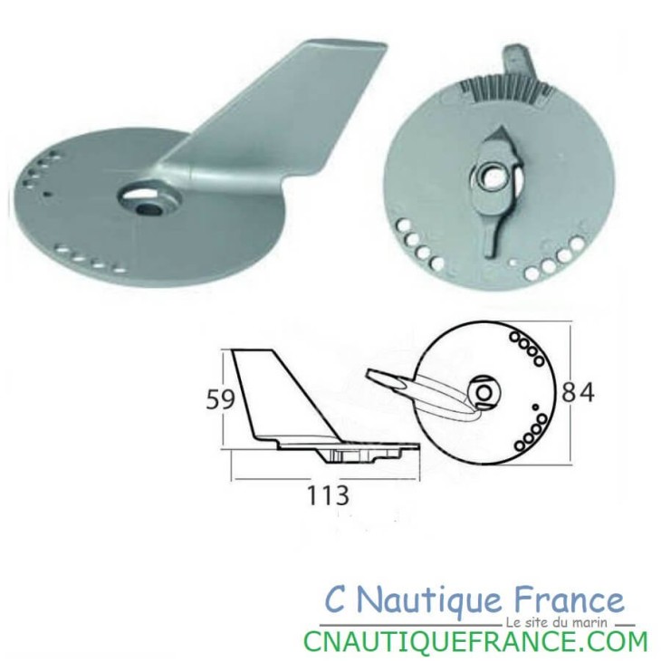 ANODE DERIVE 60 - 140 CV 4T POUR SUZUKI ZINC 90J DF60 DF140