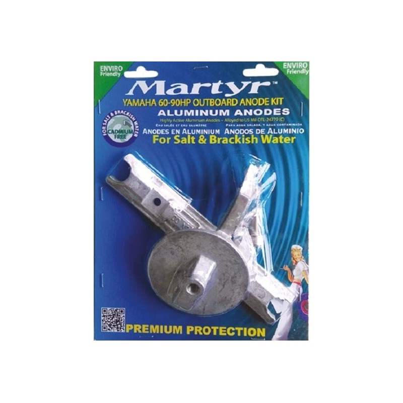 KIT ANODES ALU POUR HORS-BORD 60 - 90 CV YAMAHA