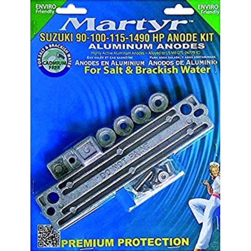 DF90 DF140 KIT ANODI ALUMINIO PER 90 - 140 CV SUZUKI