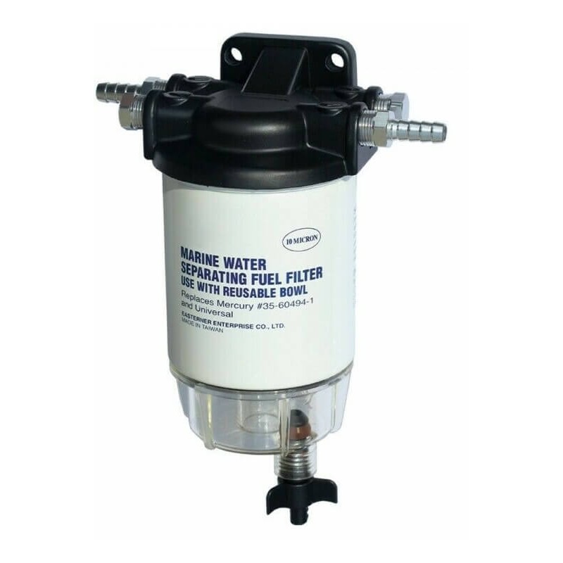 Filtro carburante compatto con decantatore trasparente 115 l/h