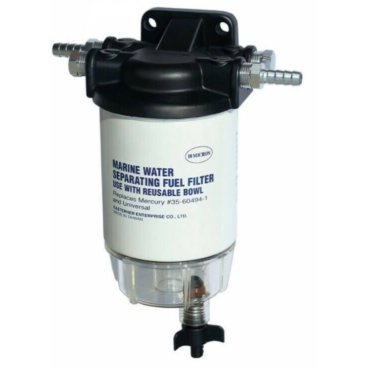 Filtro carburante compatto con decantatore trasparente 115 l/h