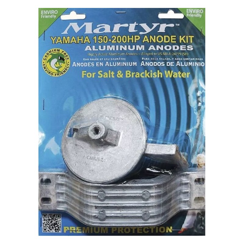 150 - 200 CV KIT ANODI ALU MARTYR PER YAMAHA