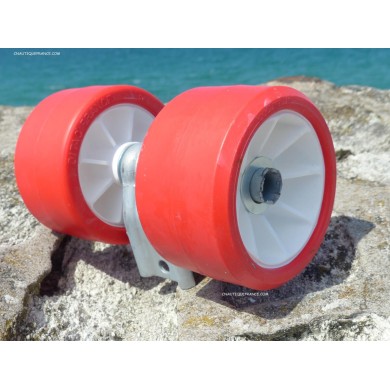 Boat Trailer Launching Roller – Red