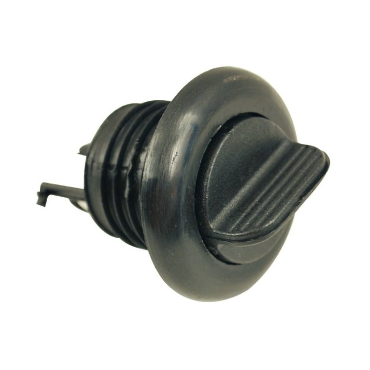 TAPPO DI RIEMPIMENTO IN PLASTICA NERA Ø 27 MM